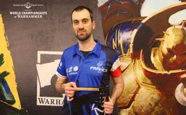 Nicolas holding the World Championship trophy in Atlanta